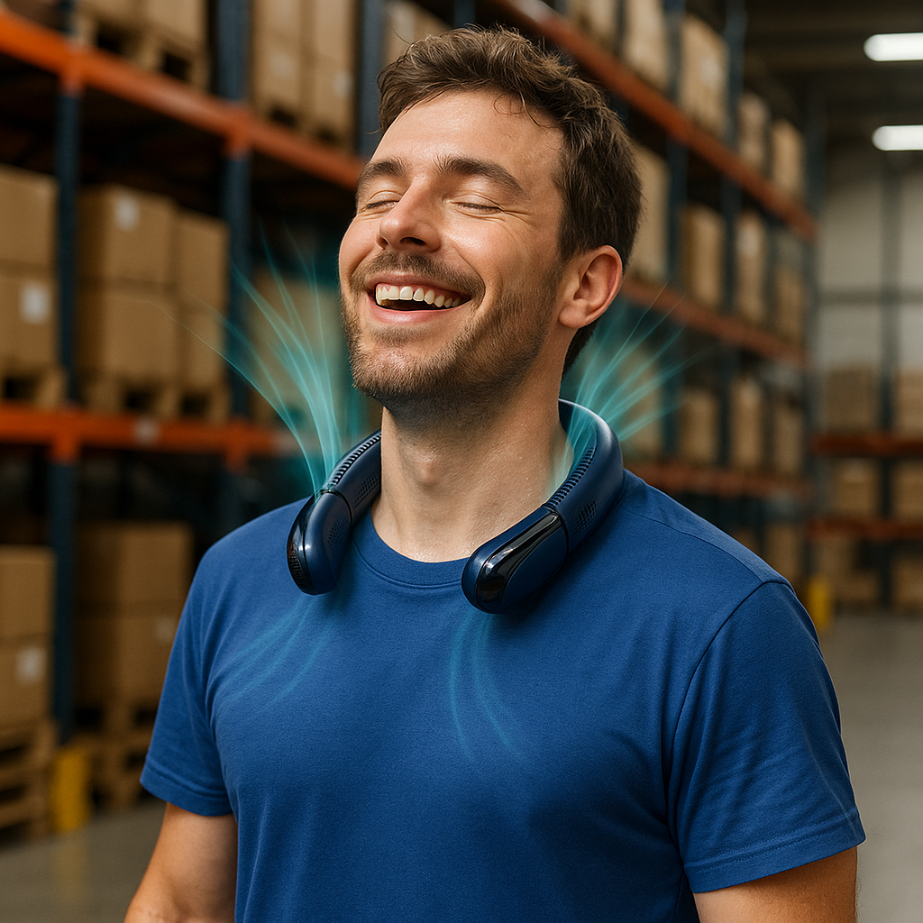 NeckBreeze Elite: Premium Neck Fan
